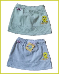 Baby Girls Looney Tunes Cord Skirt Tweety Pie Character Clothing 12-24 Month NEW - Picture 1 of 3
