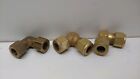 LOT OF (3) NEW OLD STOCK! PARKER 1/2" TUBE OD BRASS ELBOWS B-810-9