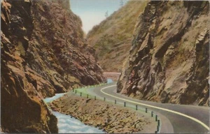 449- Big Thompson Cañon Postcard By Sanborn Souvenir Co. Posted - Picture 1 of 2