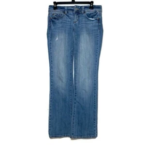 AE American Eagle Slim Boot Stretch women jeans Size 2 Low Rise Light Wash - Picture 1 of 11
