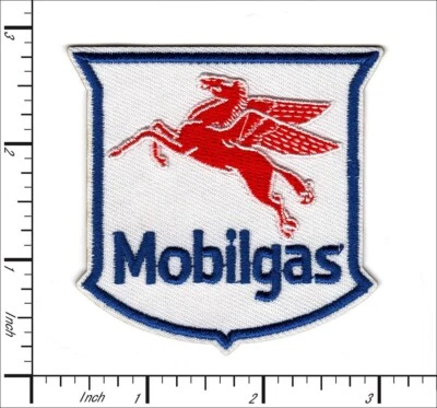 QIAGRAPHIX 22 Pcs Embroidered Iron on patches Mobilgas Pegasus 66x67mm AP063mB4