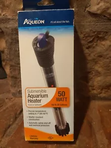 Riscaldatore sommergibile Aqueon 50 Watt per acquari fino a 20 galloni acqua dolce/salata - Foto 1 di 3