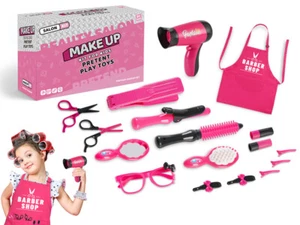 Girls Hairdresser Role Play Set Kids Hair Dryer Stylist Beauty Toys Toddler - Picture 1 of 11