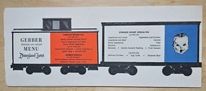 RARE 50s Disneyland Hotel Child Toddler Infant Train Menu Gerber Santa Fe EXL - Picture 1 of 5