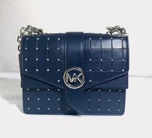 Michael Kors Checkerboard Embossed Pyramid Stud Convertible Crossbody - Bild 1 von 8