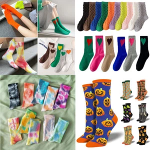 Fashion Novelty Funny Unisex Socks Size Womens Mens Cotton Mid Tube Boot Socks | - Picture 1 of 50