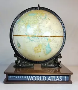 Cram's Imperial World Globe Atlas Holding Up 12” World Map Late 90s Early 00" - Picture 1 of 9