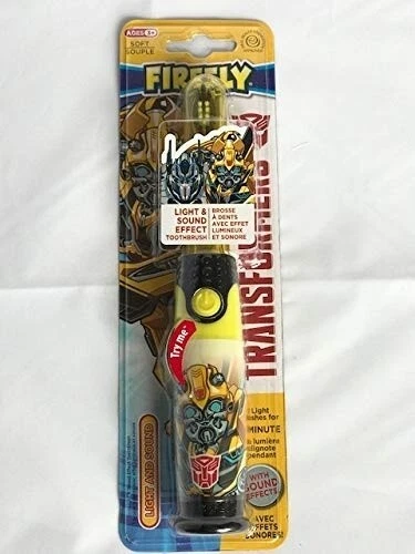 Hasbro Transformers Battery Operated Light & Sound Toothbrush: Soft Bristles 3+