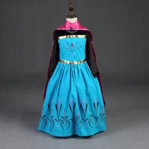 Girl Dress Costume Princess Elsa Cosplay Party dress size 2 - 8Yrs - Picture 1 of 7