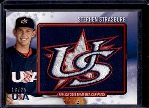 2011 Topps USA Stephen Strasburg #RPR-27 Commemorative Patch /25 - Picture 1 of 2