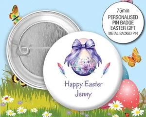 GRANDE 75mm Insignia de Pascua Regalo - Huevo de Pascua Sin Chocolate - INSIGNIAS 1323 - Imagen 1 de 3