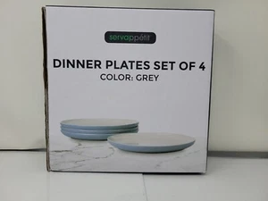 Set of 4 Servappetit Salad Plates Grey/Blueish Color 7” Diameter - Picture 1 of 2