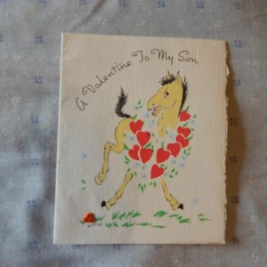 Confezione Card San Valentino Vintage Masters 15V 712, SON - Cavallo o Pony - Foto 1 di 5