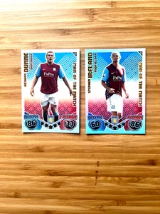 MATCH ATTAX 2010 2011 R.Dunne , S.Ireland MAN OF THE MATCH ASTON VILLA - Picture 1 of 3