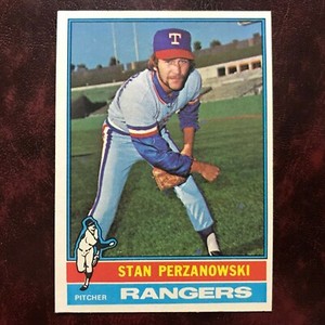 1976 Topps Set STAN PERZANOWSKI ROOKIE #388 TEXAS RANGERS NM/MINT+ *HIGH GRADE*