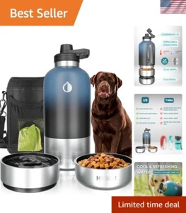 Dog Water Bottle, Insulated Dog Travel Water Bottle, Stainless Steel Pet Wate... - Picture 1 of 10