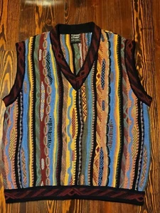 100% Cashmere COOGI Classic Australia Authentic Knit Sweater Vest Tag Size Small - Picture 1 of 8