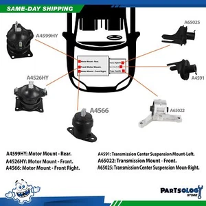 DNJ MMK1034 New Engine Motor Mount Trans. Kit For 07-08 Acura TL 3.2L V6 SOHC - Picture 1 of 5