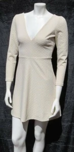 COOPERATIVE Struktur Strick Deep Plunge V Neck Fit & Flare RAMONA Kleid Gr. XS S - Bild 1 von 5
