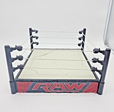 2015 WWE Raw Toy Wrestling Ring Mattel Break-Away Trap Door Or Solid Bottom WWF - Image 1 of 4