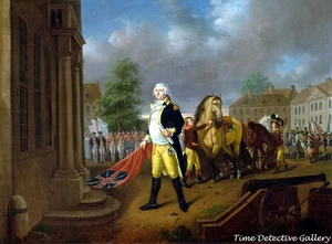 "General Humphreys Delivering Standards to Congress"-Revolutionary War Art Print - Picture 1 of 1