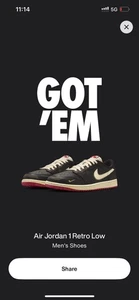 Taglia 8 - Nigel Sylvester x Air Jordan 1 OG Low migliore con il tempo - Foto 1 di 1