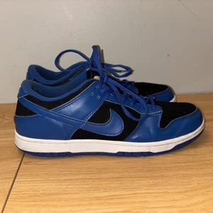 DD1391 001 - 2021 Nike Dunk Low Retro Black Hyper Cobalt size 11 Used 🔥 - Picture 1 of 8