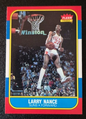 1986-87 86 Fleer Basketball card #78 Larry Nance Phoenix Suns ROOKIE NM RC - Image 1 of 4