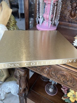 Lenox Collections  Store Display Board Metal On Wood Vintage - Image 1 of 4