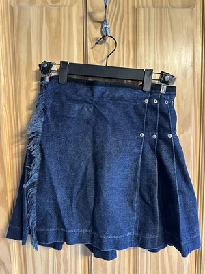 Jean Paul Gaultier Jean Denim Kilt Skirt with suspenders size - Vintage VGC - Image 1 of 4