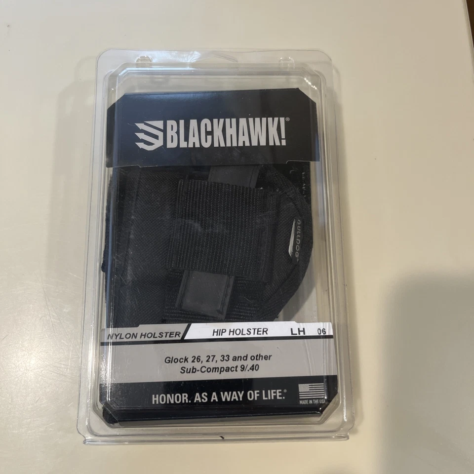 Blackhawk Hip Holster LH Glock 26,27,33 AND OTHER SUB-COMPACT - Image 1 of 3