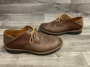 Zapatos Olukai Walino Para Hombre Talla 10 Cuero Marrón Con Cordones Informales Oxford - Imagen 1 de 11