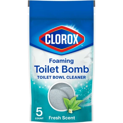 Foaming Toilet Bomb Cleaner - Bleach Free, Fresh Scent, 5 Count - Image 1 of 4