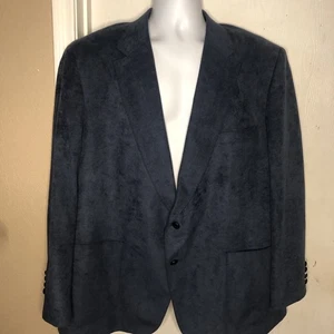 McGregor Blazer Herren 52R Navy Blau Wildleder Taschen 2-Knopf Retro Klassiker Vintage - Bild 1 von 10