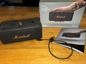 Marshall Emberton Tragbarer Bluetooth Lautsprecher Schwarz LN/W Box - Bild 1 von 3