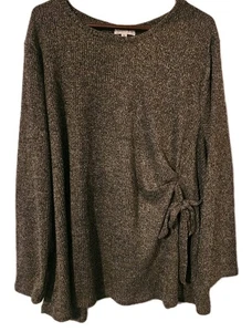 Ophelia Rae Gray Sparkly Pullover Sweater 3X - Picture 1 of 3