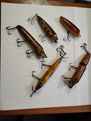 Lote de señuelos de vidrio Heddon vintage Foto 1 de 4
