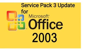 Microsoft Office 2003 Service Pack 3 Update Software SP3 office2003 USB app fix - Picture 1 of 1