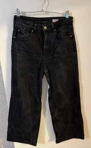 Marks & Spencer Wide Leg Short Jeans Size Uk 10 - Picture 1 of 7
