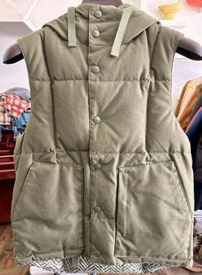 Engineered Garments Puffer Vest-Army Green-Men’s XS - Image 1 of 4