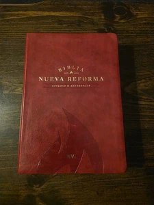 Biblia de Estudio NVI Nueva Reforma piel imitación Rojo 9 puntos PABLO DEIROS - Foto 1 di 10
