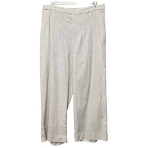 Banana Republic Hayden Hose weites Bein Gr. XL beige Leinenmischung Pull On Coastal - Bild 1 von 9