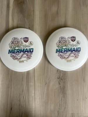Lot Of 2 Active Mermaid White Rainbow Foil Discmania Active Floats In Water NEW - Image 1 of 2