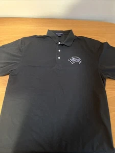 Rare Vintage Wizards Of The Coast Employee Polo Shirt Black Size 2XL WOTC - Picture 1 of 4