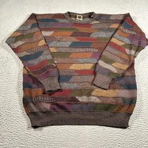 Maglione Millma Boliva uomo XL maglia alpaca Perù colorblock nonno vintage anni 90 - Foto 1 di 8
