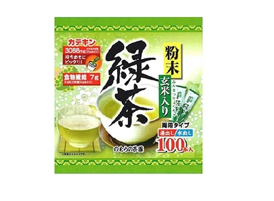 Palo de té verde en polvo con arroz tostado 0,5 g x 100 de Nomura Chaen hecho en Japón Foto 1 de 3
