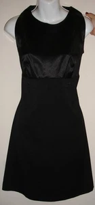 NAF NAF STRETCH SCHWARZ SATIN FRANZÖSISCHES KLEID 42 ATEMBERAUBEND!!! - Bild 1 von 3