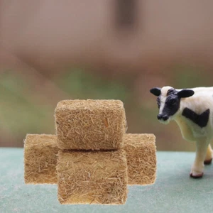 12 Pcs Mini Hay Bales Simulation Miniature Haystack Model Fake Simulated Decor - Picture 1 of 12