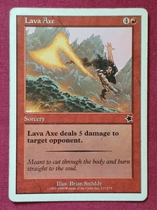 Magic The Gathering STARTER 1999 LAVA AXE red card MTG - Bild 1 von 2