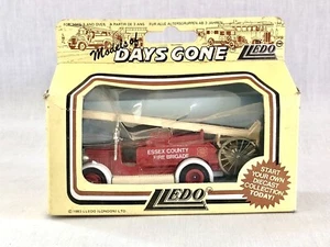 Lledo Models of Days Gone Fire Truck "Essex County Fire Brigade" Vintage 1983 - Picture 1 of 12